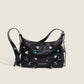 2023 this year’s popular new women’s bag solid color tote bag with rhinestone decoration, high-end casual shoulder crossbody bag