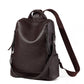 Soft leather large-capacity waterproof backpack for women 2023 new fashion casual travel office worker high-end sense