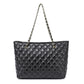 2020 new style small fragrant style sheepskin shoulder bag rhombus chain portable genuine leather women's tote large shopping bag