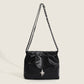 2023 New Women's Bags Versatile High-Quality Textured Solid Color Pleated Shoulder Crossbody Bag Starry Sky Commuting Chain Tote Bag