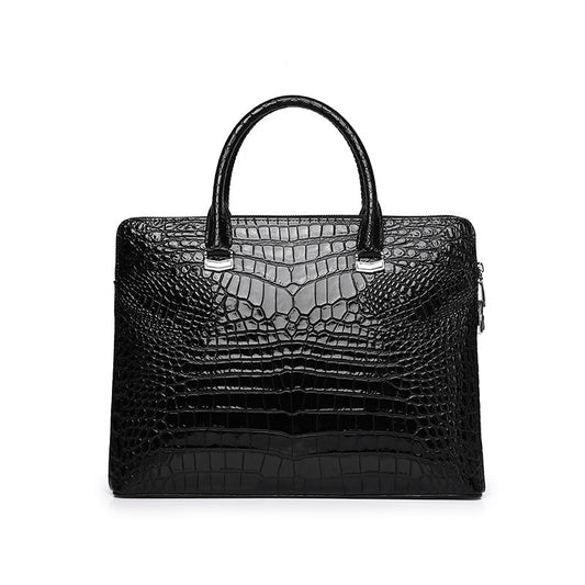 2022 New Crocodile Belly Pattern Men's Briefcase Casual Code Lock Computer Bag Handheld Men's Bag Trendy One-piece Dropshipping