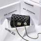 Hong Kong purchasing women's bag 2023 new style small fragrant rhombus chain bag shoulder crossbody bag golden ball bag