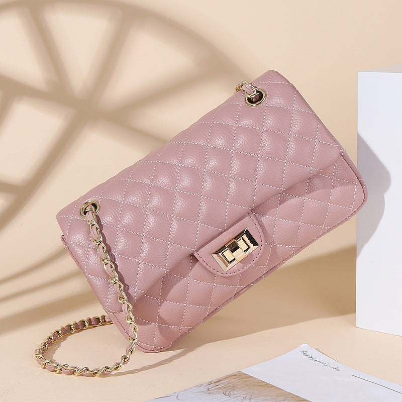 Diamond chain underarm small fragrance 2022 new summer bag for women, high-end, trendy and versatile cross-body shoulder handbag