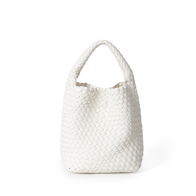 Bags for Women 2022 Summer New Niche Design Handwoven Vegetable Basket Handbag Fashionable Texture Bucket Bag