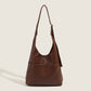 High-end retro style shoulder bag, Korean style niche solid color tote bag, simple handheld women's bag for daily travel