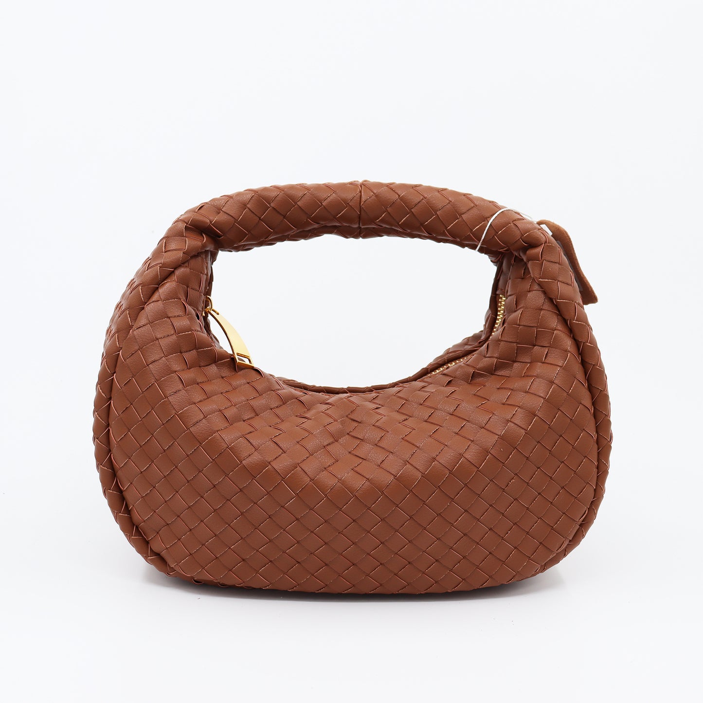 2023 spring new woven handbag women's fashion croissant large-capacity soft cowhide hand bag in stock