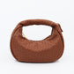 2023 spring new woven handbag women's fashion croissant large-capacity soft cowhide hand bag in stock