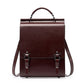 2022 New Genuine Leather Backpack for Women, British College Style School Bag, College Student Retro Computer Simple Cowhide Backpack