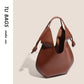 Genuine leather armpit bag for women 2023 new autumn large-capacity solid color handbag commuting casual shoulder bag tote bag