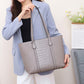 Large-capacity high-end tote bag, versatile large bag, women's bag 2023 new autumn and winter crocodile pattern commuter shoulder bag