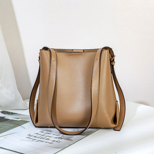 Bags for women 2023 new PU soft leather can be worn on one shoulder and cross-body, multi-purpose women's bags, European and American large-capacity handbags