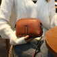 First-layer cowhide small bag for women 2023 new fashion versatile trendy crossbody bag for women casual shoulder bag mobile phone bag