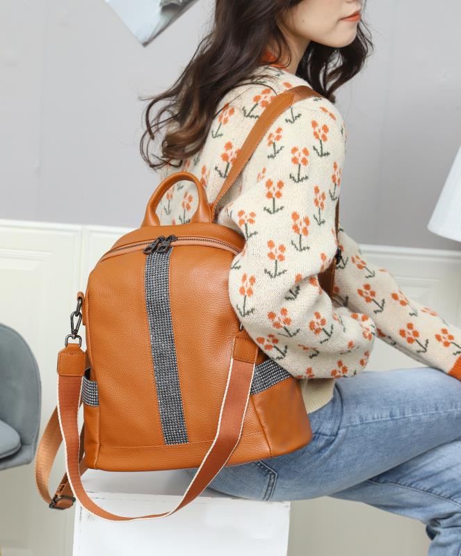 Original bag niche retro large-capacity backpack for women 2022 new trendy and cute school bag versatile commuter backpack