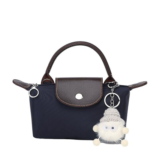 Longxiang bag fashionable one-shoulder cross-body mini dumpling bag hand bag environmentally friendly color handbag mini mobile phone bag makeup