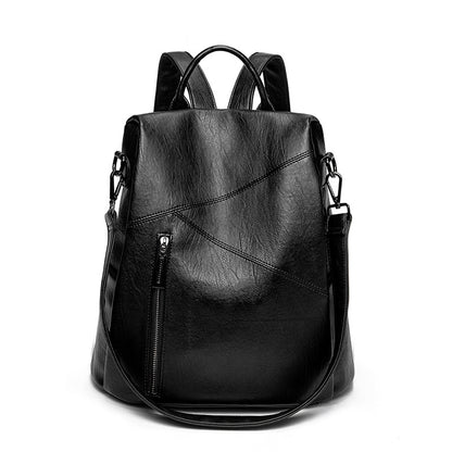 Korean style fashionable backpack for women, simple and easy to wear 2023 autumn new large-capacity anti-theft backpack casual travel bag