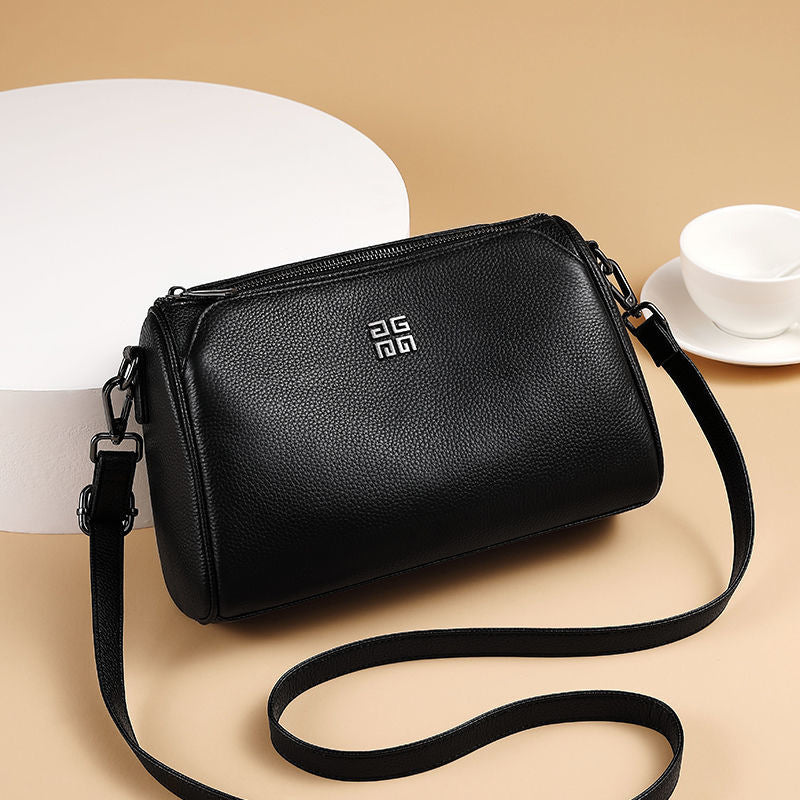 Bags new style for women 2022 genuine leather women's bag shoulder crossbody bag large capacity fashionable middle-aged mother bag one-piece drop shipping