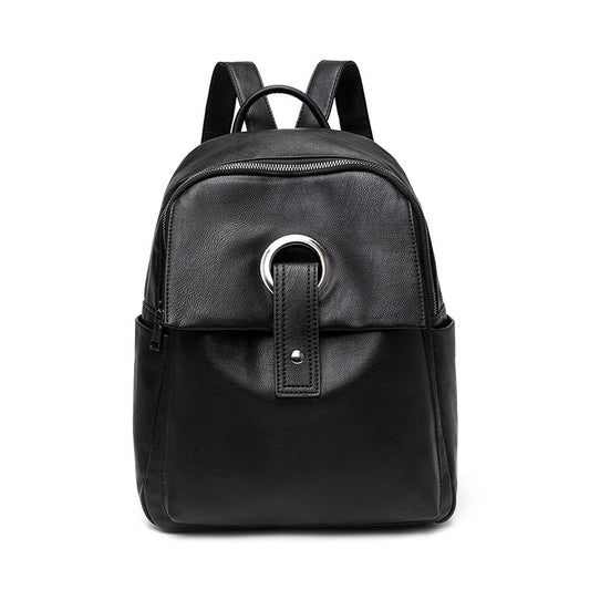 Guangzhou Wholesale Backpack Women 2022 New Women's Bag Fashion Retro Cowhide Ladies Backpack School Bag