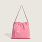 2023 new women's bag, high-end pleated cloud bag, niche soft leather chain tote bag, versatile shoulder crossbody bag