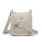 The new h family calfskin Evelyn bag mini fashionable personality single shoulder crossbody hollow bucket bag for women