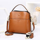 Bucket bag genuine leather women's bag large capacity new handbag bag casual versatile one-shoulder crossbody bag women's versatile 6098