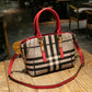 Hong Kong purchasing women's bag 2023 new shell bag European and American plaid handbag versatile shoulder crossbody bag trend