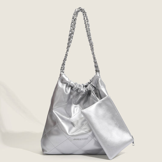 Small Xiangfeng Garbage Bag Bag Diamond Chain Magnetic Buckle Design Casual Versatile Shoulder Bag Large Capacity Versatile Tote Bag