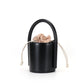 Cylindrical bag genuine leather crossbody niche design armpit bag commuting fashion trendy genuine leather women's bag one piece drop shipping