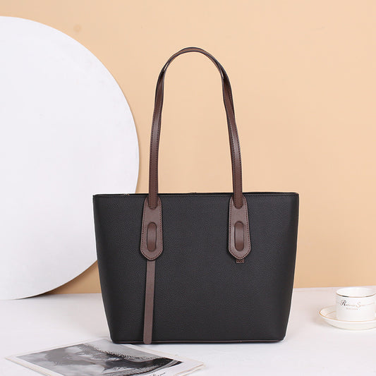 Kuqi 2022 autumn and winter high-end single shoulder cross-body bag large capacity new trendy genuine leather women's bag fashionable and versatile tote bag