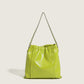 2023 new women's bag, high-end pleated cloud bag, niche soft leather chain tote bag, versatile shoulder crossbody bag