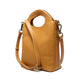 2023 spring and summer new style retro casual versatile niche design top layer tree paste leather portable shoulder crossbody women's bag