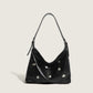 2023 New Women's Bag Solid Color Versatile Casual Large Capacity Tote Bag Soft Retro Style Niche Single Shoulder Messenger Bag