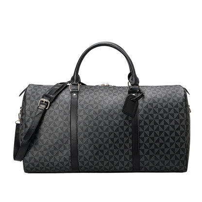 Short-distance travel bag 2023 new men's and women's large-capacity business trip duffel bag printed Boston bag handbag cross-body