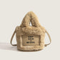 Furry bag women's 2023 winter bag crossbody bag high-end texture large capacity plush furry bucket bag