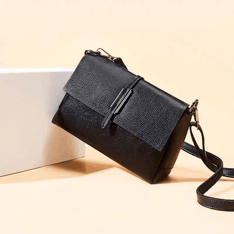 Genuine leather bag women's cross-body bag 2023 new fashion shoulder bag large capacity simple versatile women's small bag