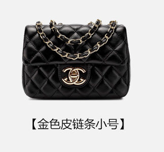 Classic bag for women, popular genuine leather texture, small fragrant style chain bag, shoulder crossbody bag, purchasing rhombus women's bag