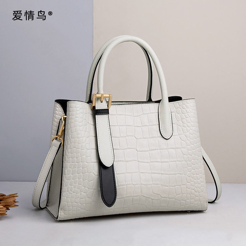 Bags for Women 2023 New Genuine Leather Women's Bags Middle-aged Mom Large Capacity Versatile Portable Shoulder Bag for Women