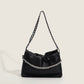 2023 Solid Color New Women's Bag Trendy Tote Bag Personalized Daily Casual Pleated Chain Simple One-Shoulder Crossbody Bag