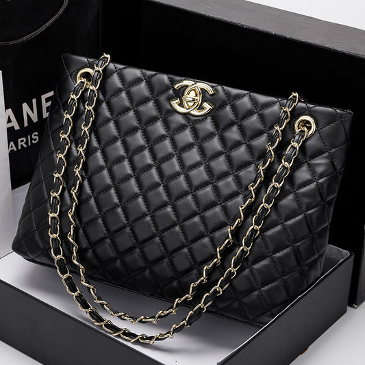 Diamond chain bag small fragrant style bag for women 2022 new women's bag versatile shoulder bag women's large bag large capacity