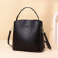 Bucket bag 2023 new trendy and fashionable large-capacity first-layer cowhide shoulder crossbody bag women's autumn and winter style handbag