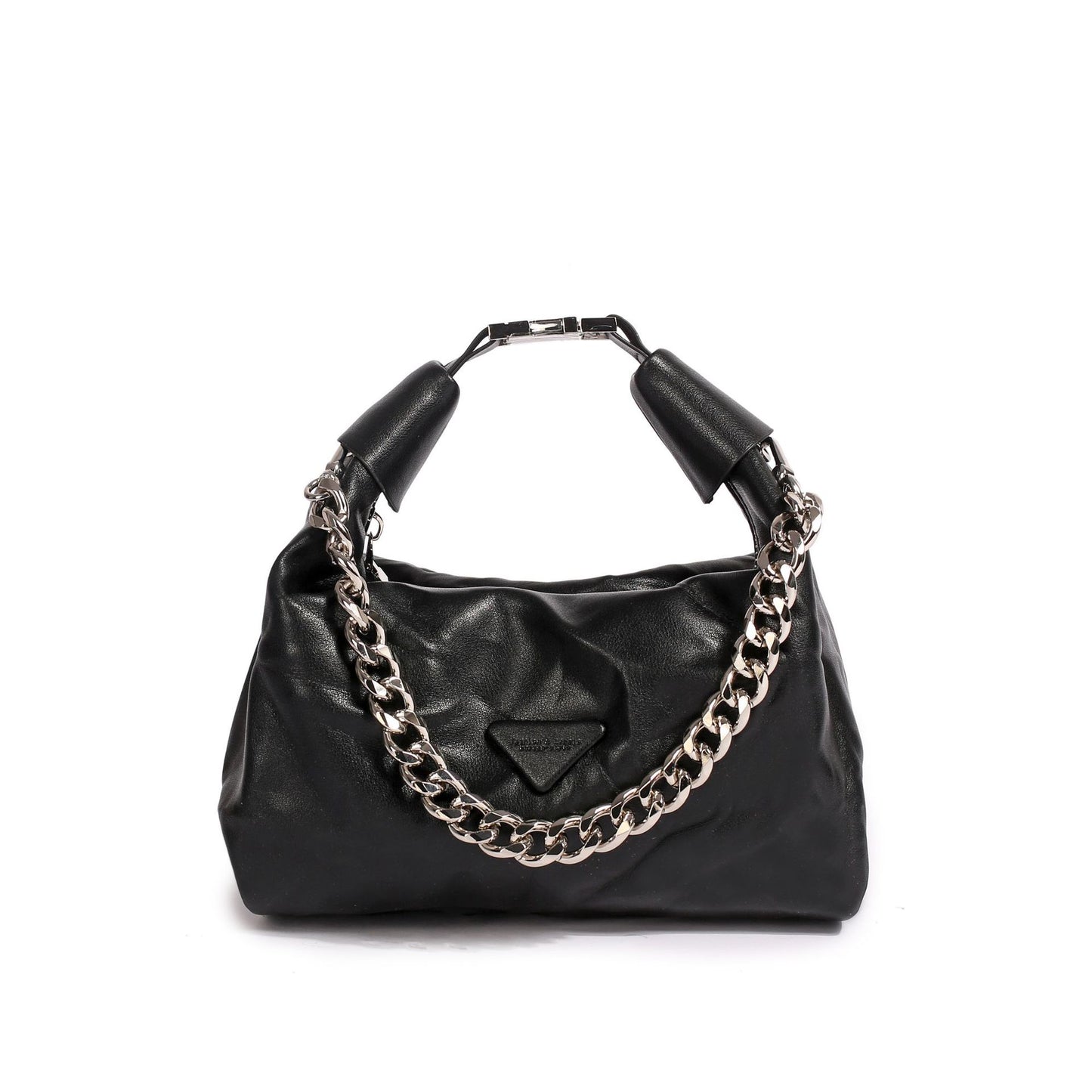 2023 New Fashion Boston Pillow Bag Casual Soft Leather Shoulder Bag Textured Crossbody Bag Trendy Chain Handbag