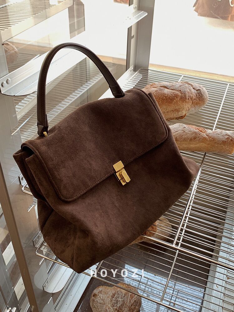 Minimalist soft leather tote bag 2023 summer new style women's bag high-end large-capacity commuter portable shoulder crossbody bag