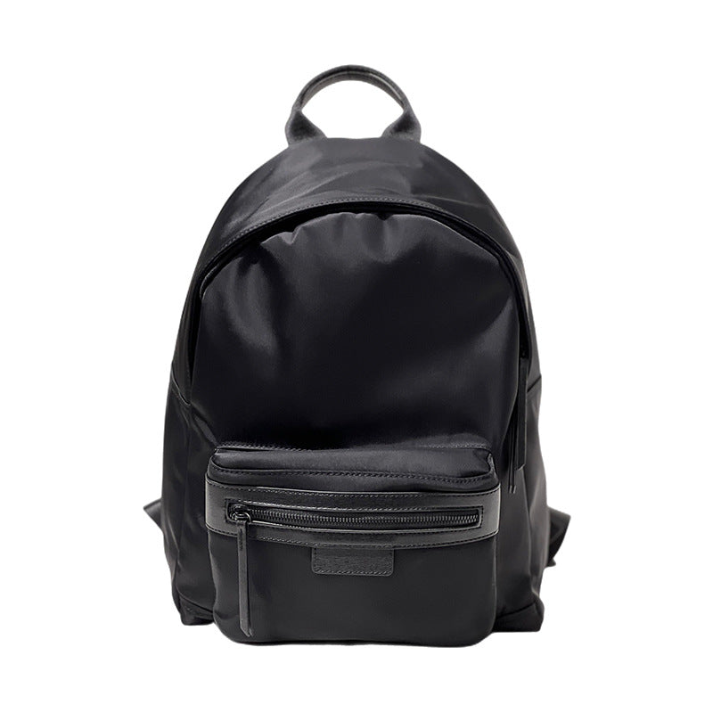 2023 new summer waterproof nylon men and women thickened lightweight backpack fashion versatile soft leather backpack trend