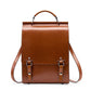 2022 New Genuine Leather Backpack for Women, British College Style School Bag, College Student Retro Computer Simple Cowhide Backpack