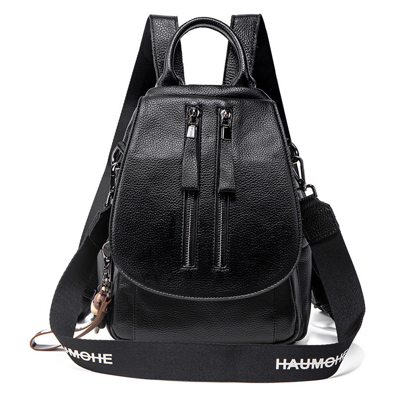 2023 new Korean style all-match cowhide small backpack flip casual gen – JC New Fashion