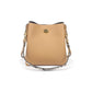 Shoulder bag women's new fashion trend ins genuine leather bucket bag texture lock armpit bag large capacity crossbody bag