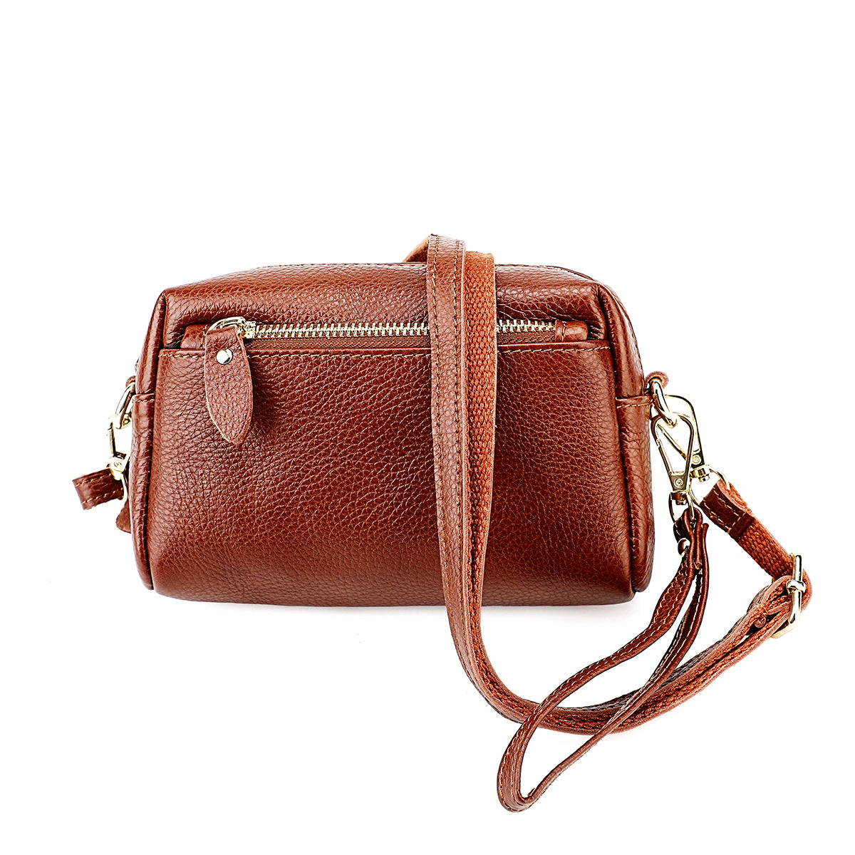 Middle-aged ladies versatile armpit bag genuine leather crossbody bag first layer cowhide mini customized bag multi-functional shoulder bag