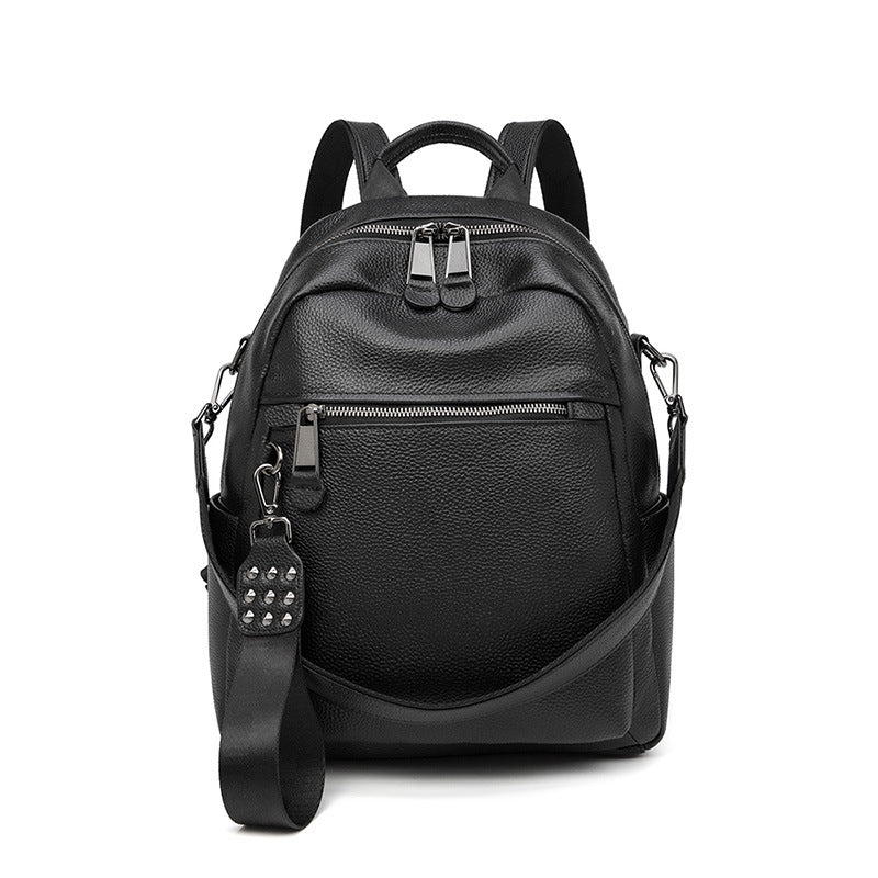 Backpack Women 2023 New Trendy Large Capacity Soft Leather Women's Bag Fashion Trendy School Bag Student Backpack Travel Bag