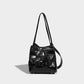 Fashionable silver armpit bag for women 2023 new popular niche woven handbag commuter bucket bag tote bag