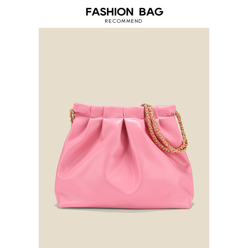 This year's popular niche design bags 2023 new women's bags summer versatile chain crossbody bag shoulder bucket bag