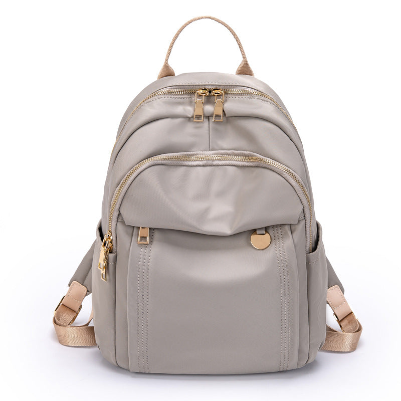 Fashionable Backpack Women 2023 Autumn New Korean Style Simple Large Capacity Oxford Cloth Backpack Casual Travel Bag Trendy